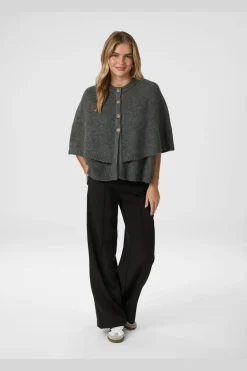 Neo Noir Strik|Bluser & Skjorter<Josei Double Knit Cape 165798