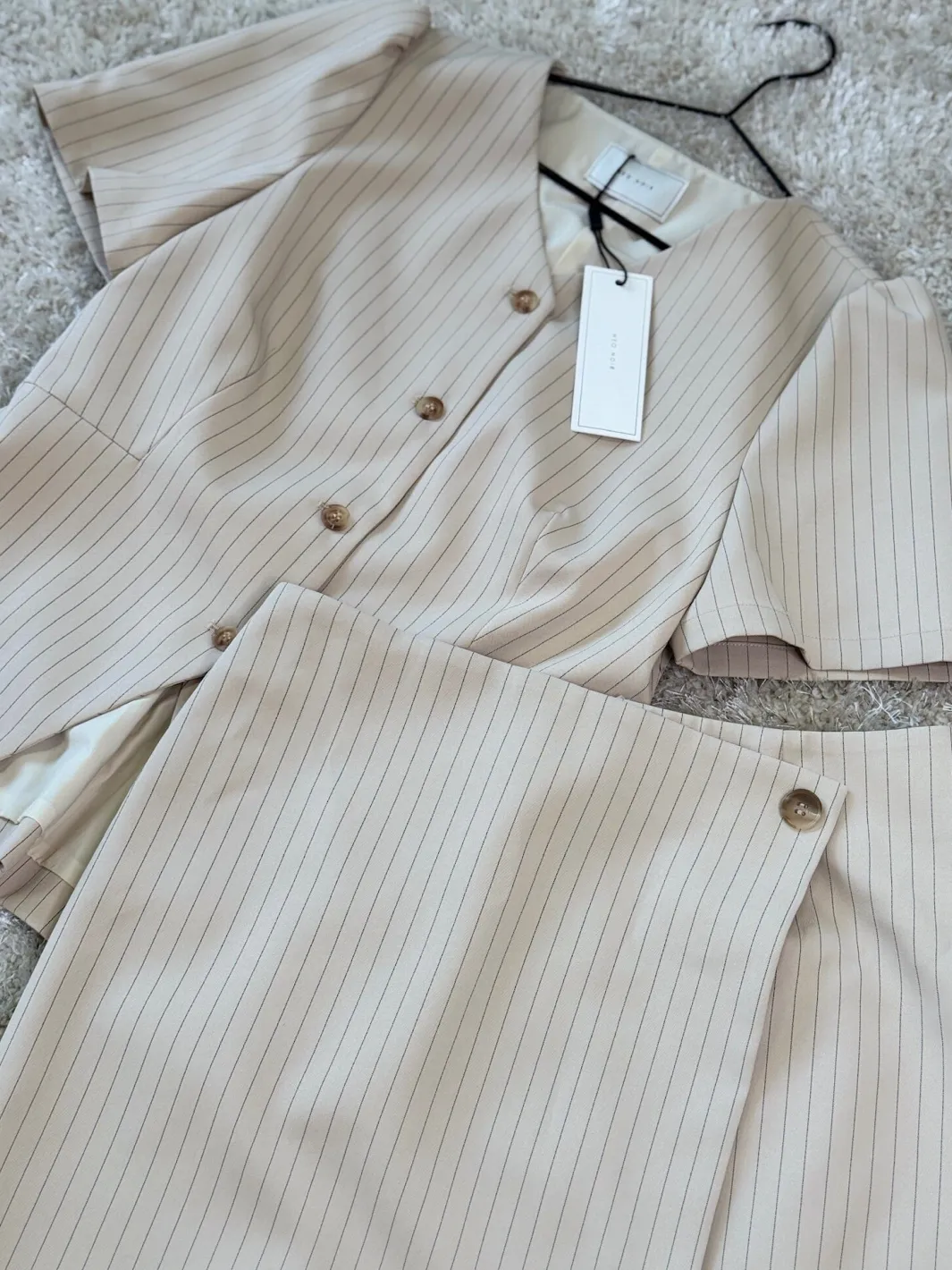 Best Jules Pinstriped Blouse 164812 Bluser & Skjorter|Sæt 🛍️
