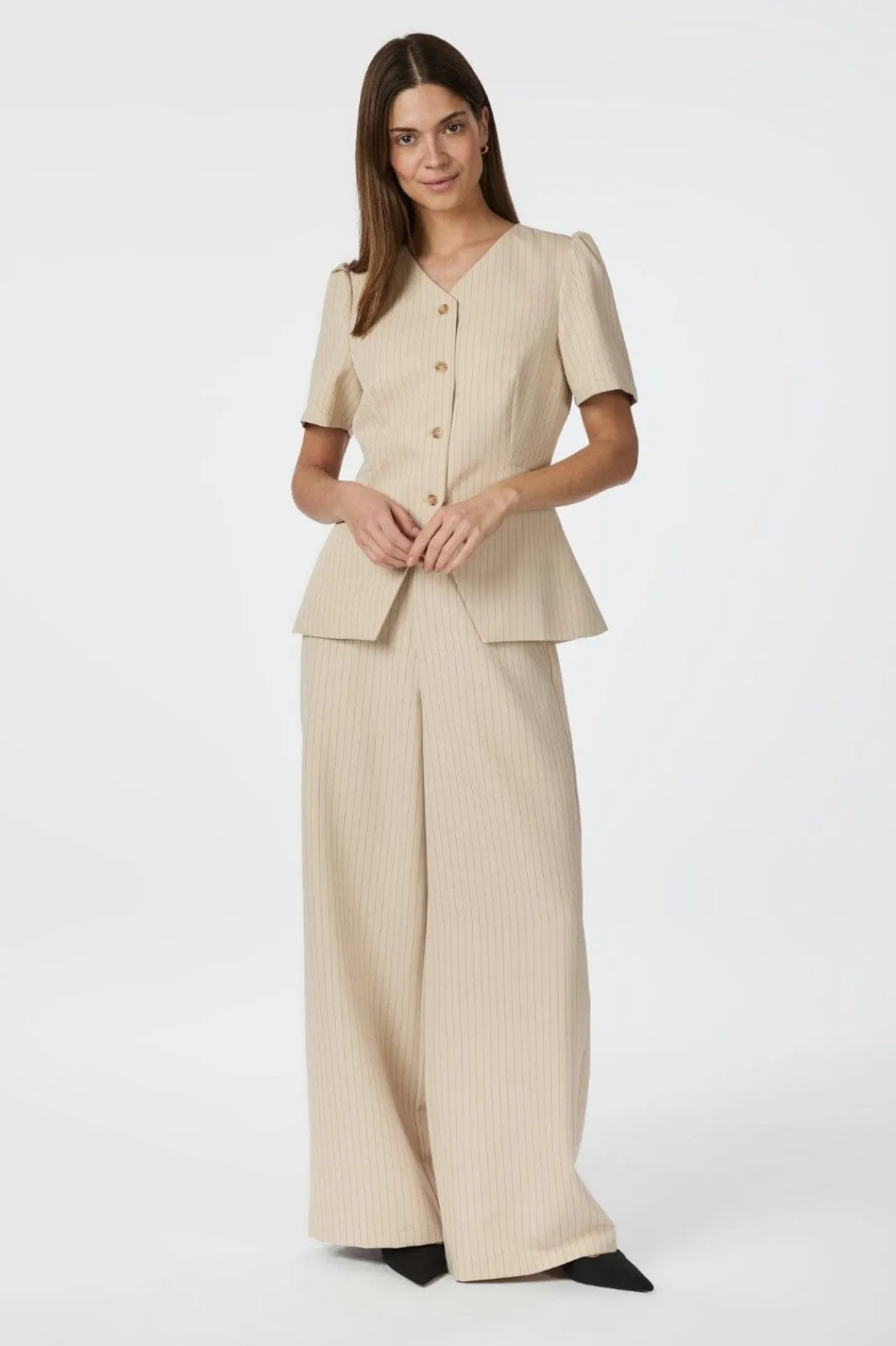 Best Jules Pinstriped Blouse 164812 Bluser & Skjorter|Sæt 🛍️