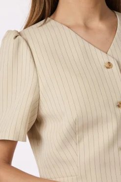 Best Jules Pinstriped Blouse 164812 Bluser & Skjorter|Sæt 🛍️