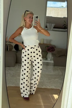 Sale Juliana Wide Dot Pants Bukser, Jeans & Leggings
