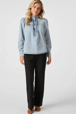 New Justine Denim Shirt 161903 Bluser & Skjorter