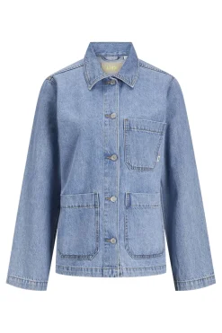 Jxela Worker Denim Jacket Overtøj & Jakker