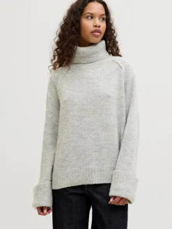Jxellinora Raglan Roll Neck Knit Ln Bluser & Skjorter|Strik