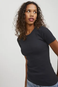 New Jxfrankie Str Ss Rib Tee T-Shirts & Toppe