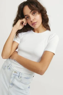 Jjxx T-Shirts & Toppe<Jxfrankie Str Ss Rib Tee