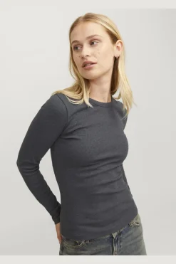Jjxx Bluser & Skjorter<Jxfreya Str Ls Rib Tee