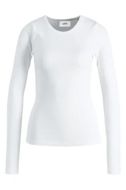 Sale Jxfreya Str Ls Rib Tee Bluser & Skjorter