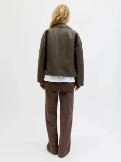 Online Jxfrida Washed Biker Jkt Sn Overtøj & Jakker