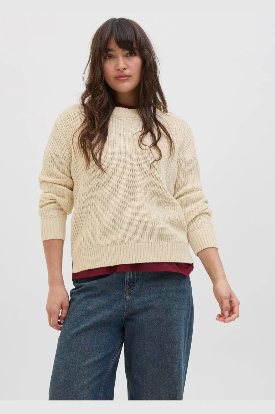 Best Jxglobal Crew Neck Knit Strik|Bluser & Skjorter