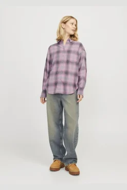 Discount Jxjamie Flannel Ls Shirt Bluser & Skjorter|Ammevenligt Tøj