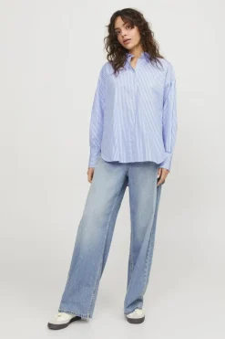 Online Jxjamie Ls Relaxed Poplin Shirt Bluser & Skjorter|Ammevenligt Tøj