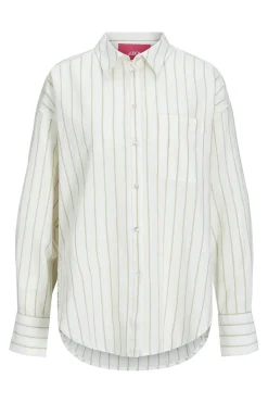 New Jxjamie Ls Rlx Linen Blend Shirt Sn Bluser & Skjorter