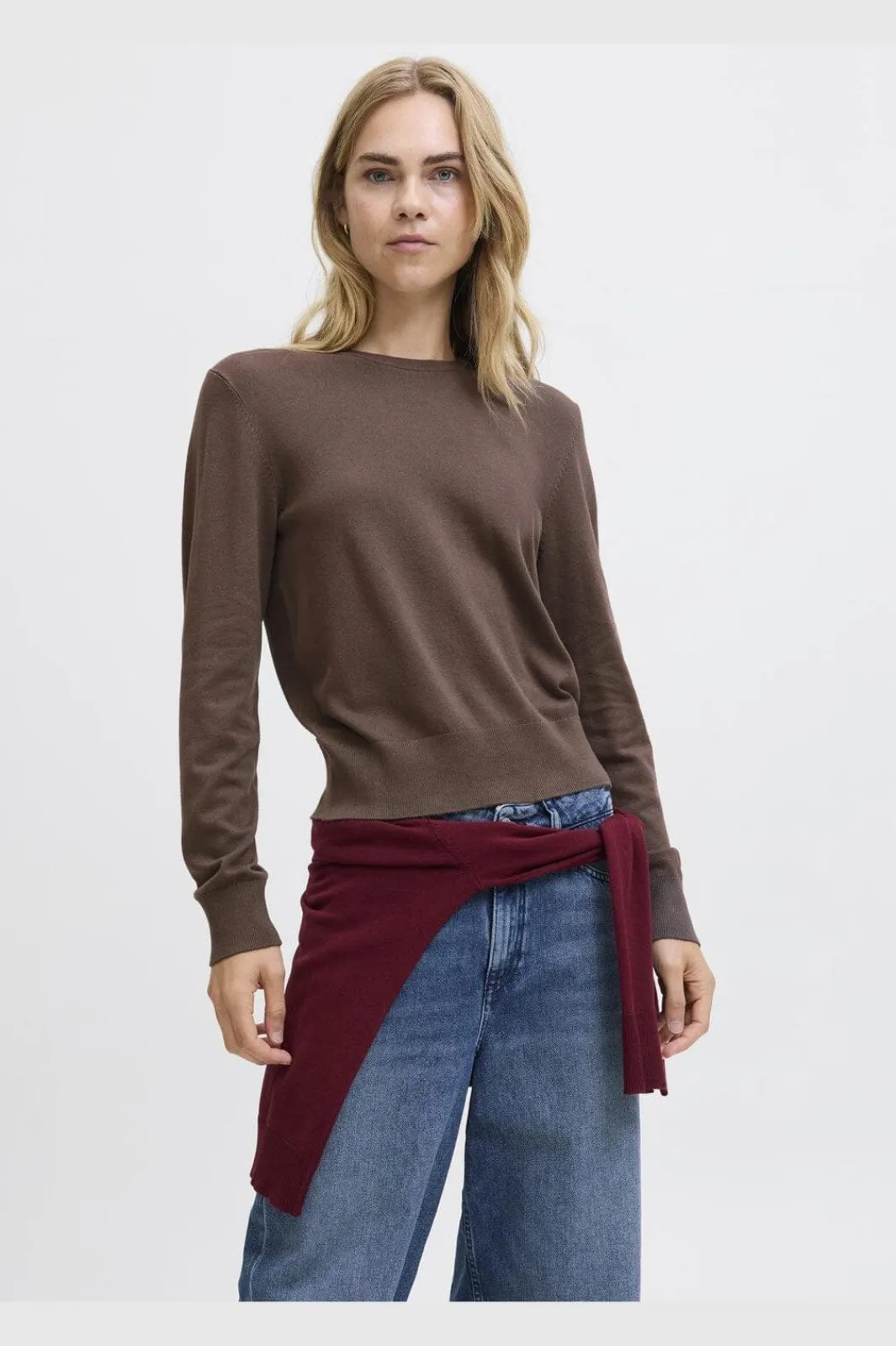 Sale Jxlayla Comfy Ls Crew Neck Knit Ln Strik|Bluser & Skjorter