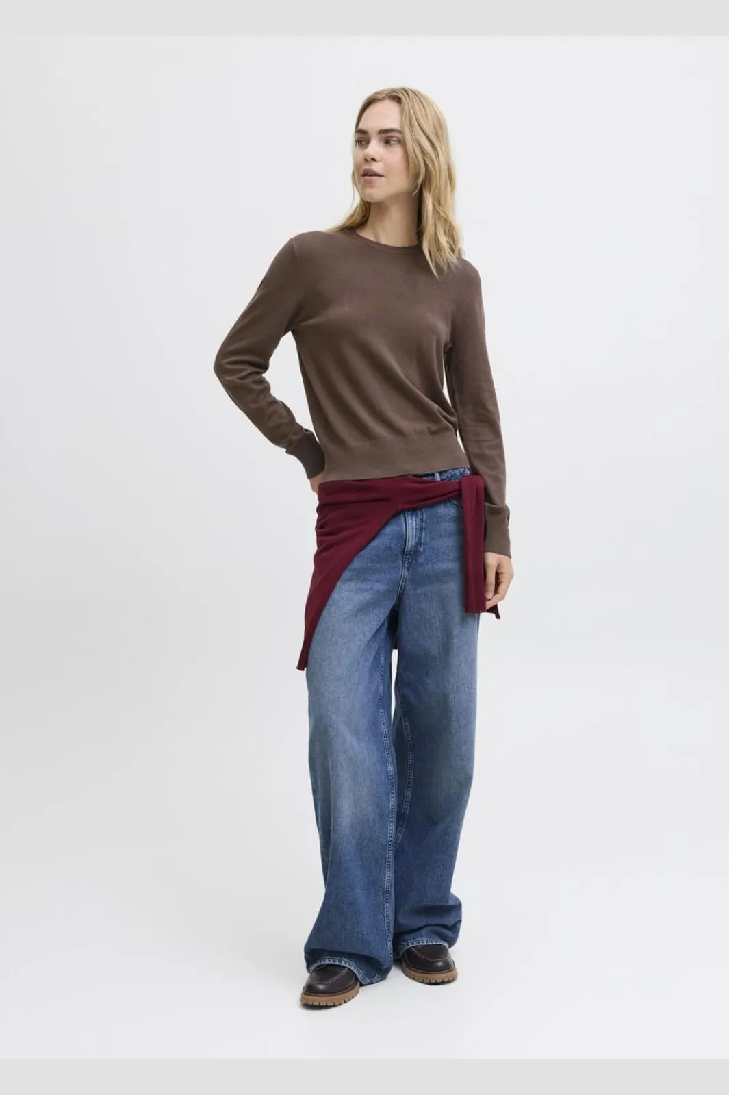 Sale Jxlayla Comfy Ls Crew Neck Knit Ln Strik|Bluser & Skjorter