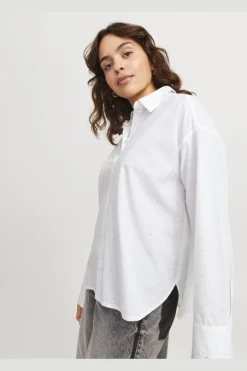 Best Jxlisa Ls Shine Shirt 12265294 Bluser & Skjorter|Ammevenligt Tøj