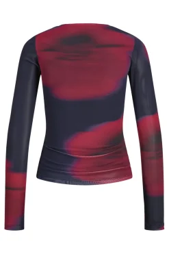 Outlet Jxmelia Ls Mesh Top Sn T-Shirts & Toppe