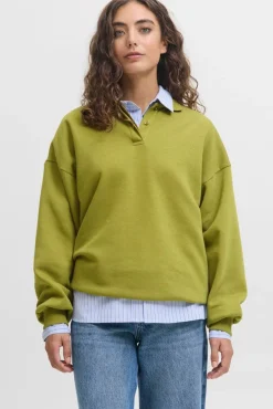 Jjxx Sweatsæt & Comfy Wear|Bluser & Skjorter<Jxpaloma Loose Ls Polo Swt Ln
