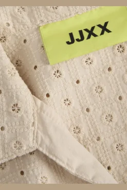 Online Jxselma Broderie Anglaise Zip Top Sæt 🛍️|T-Shirts & Toppe