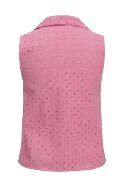 Clearance Jxselma Broderie Anglaise Zip Top Sæt 🛍️|T-Shirts & Toppe