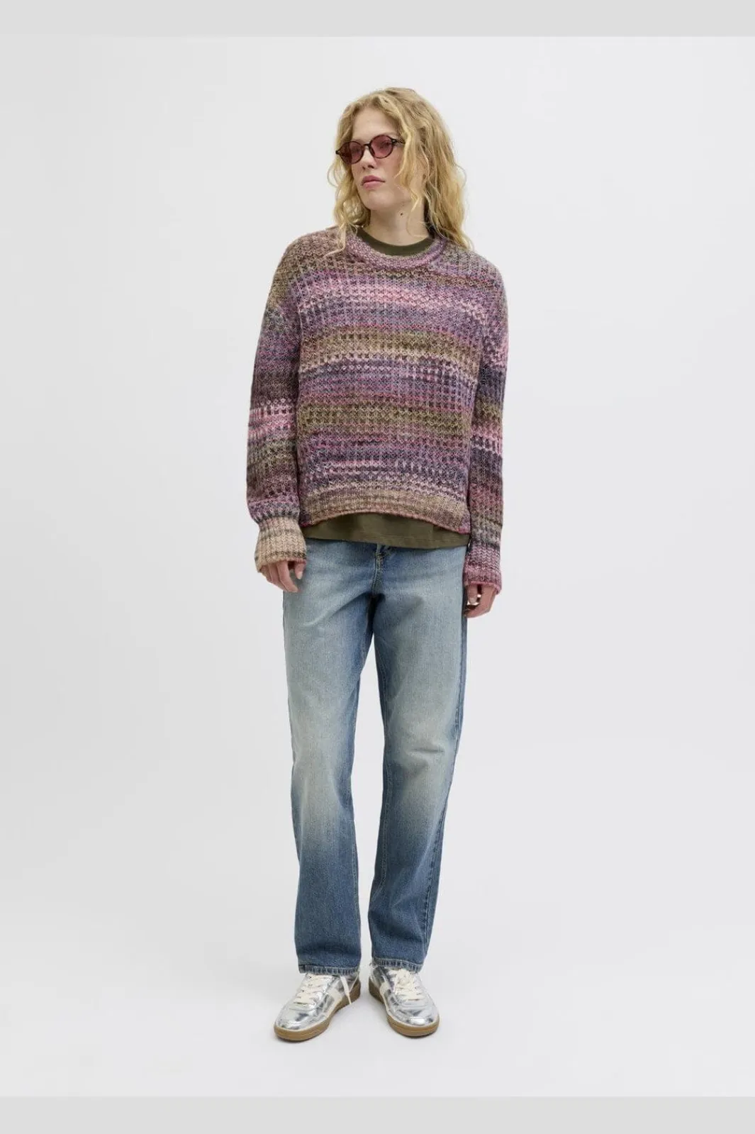 Clearance Jxsimone Space Dye Crew Neck Knit Sn Strik|Bluser & Skjorter