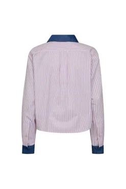 Clearance Karinacc Stripe Mix Shirt 45006 Bluser & Skjorter|Ammevenligt Tøj