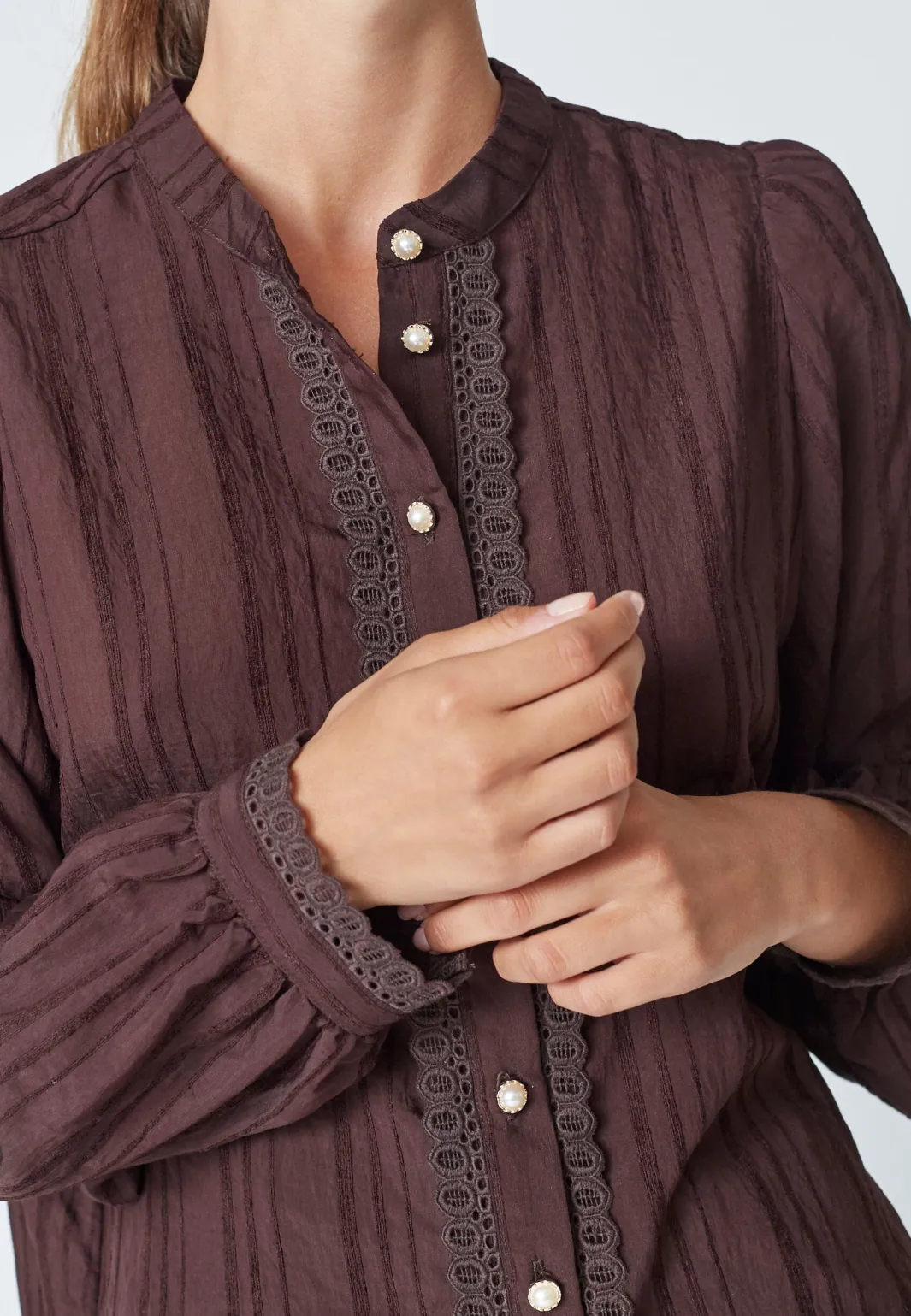 Outlet Kesicc Lace Shirt 35960 Bluser & Skjorter|Ammevenligt Tøj