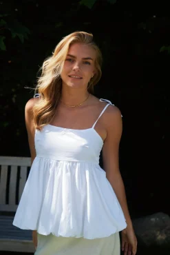 Neo Noir T-Shirts & Toppe<Khloe C Poplin Top 165515