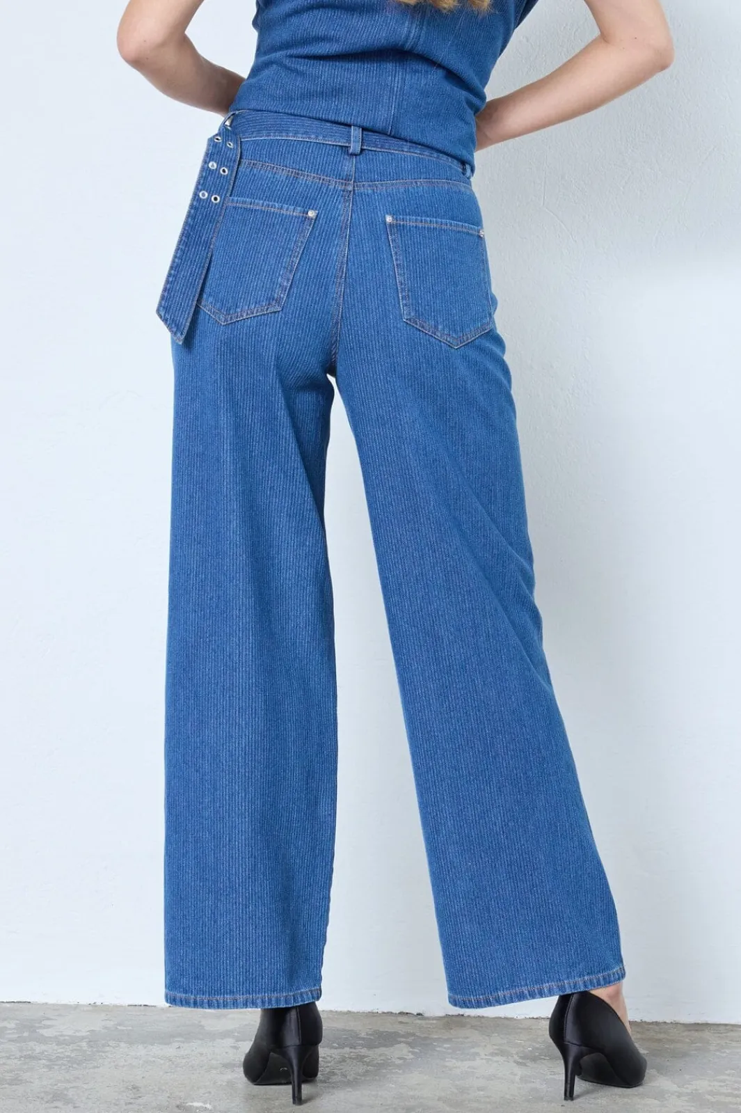 Co´Couture Sæt 🛍️|Bukser, Jeans & Leggings<Kimmycc Belt Jeans 41031