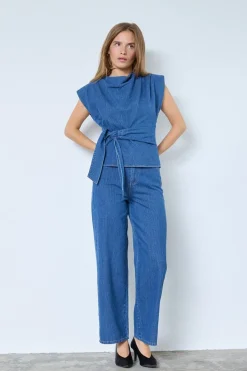 Co´Couture Sæt 🛍️|Bukser, Jeans & Leggings<Kimmycc Belt Jeans 41031
