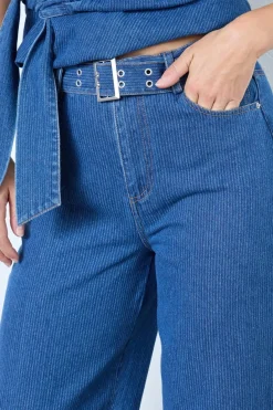 Co´Couture Sæt 🛍️|Bukser, Jeans & Leggings<Kimmycc Belt Jeans 41031