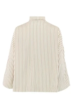 Clearance Klara L/S Brown Stripe 14986 Bluser & Skjorter