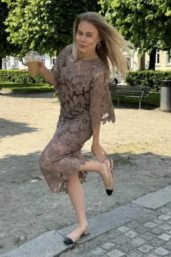 Clearance Klaraic Lace Long Dress Kjoler