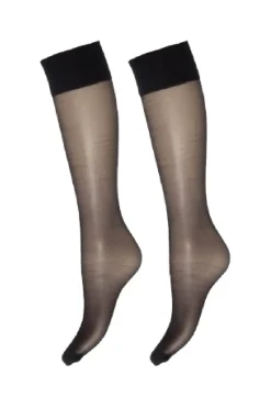 Hot Kneehigh Silklook 2Pk 20 46670-0 Strømper & Strømpebukser