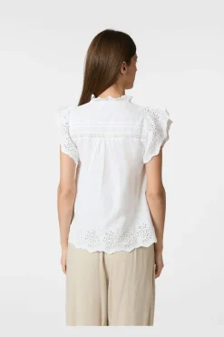 Clearance Kyoti Embroidery Top 165109 T-Shirts & Toppe