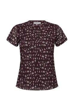 Haute L'Amitié T-Shirts & Toppe<L'Amitié Mesh Logo Tee HL10127