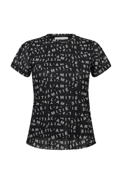 Outlet L'Amitié Mesh Logo Tee HL10127 T-Shirts & Toppe