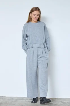 Clearance Lancecc Belt Sweat 47003 Sæt 🛍️|Sweatsæt & Comfy Wear
