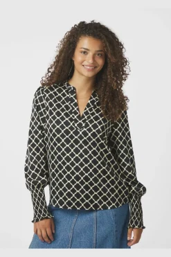 Outlet Landa Tile Print Blouse 166926 Bluser & Skjorter