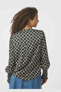 Outlet Landa Tile Print Blouse 166926 Bluser & Skjorter