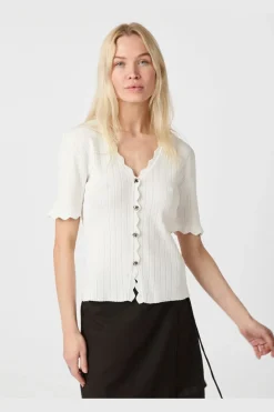 Hot Larifa Stitch Knit Tee 165311 Bluser & Skjorter|Strik