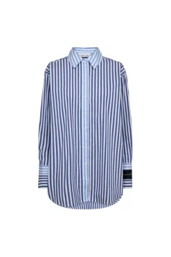 Online Lark Mix Stripe Shirt HL10480 Bluser & Skjorter|Ammevenligt Tøj