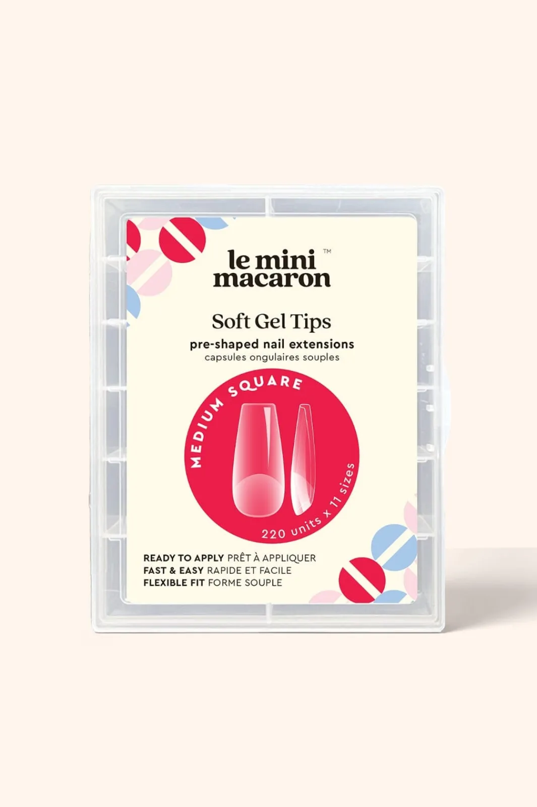 Outlet Le Gel Nail Tips (220 Stk) GNT006 Negle Ting