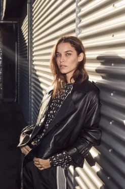 Haute L'Amitié Overtøj & Jakker<Leather Trench Jacket HL10165