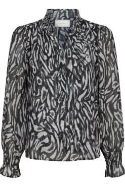 Neo Noir Bluser & Skjorter<Leia Abstract Leo Blouse 164591