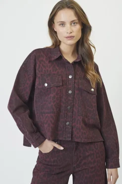 Clearance Leocc Denim Crop Shirt 35931 Bluser & Skjorter