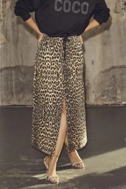 Co´Couture Nederdele<Leocc Denim Slit Skirt 34110