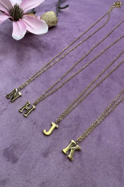 Mellow Moon Halskæder<Letter Necklace