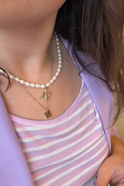 Mellow Moon Halskæder<Letter Necklace