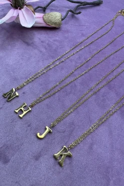 Mellow Moon Halskæder<Letter Necklace